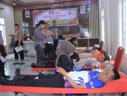 HUT Humas Polri Tahun 2025, Polres Samosir Gelar Donor Darah