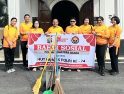 Sambut HUT Humas Polri ke-74, Bidhumas Polda Sumut Tebar Kepedulian Lewat Bakti Religi