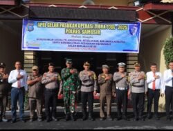 Polres Samosir Gelar Apel Pasukan Operasi Zebra Toba 2025