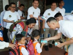 Rutan Kelas I Medan Bantu Renovasi Toilet dan Susu Siswa SD & SMP Taruna Karya