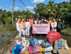 Keluarga Besar Dharma Wanita Persatuan Lapas Kelas IIA Binjai, Lakukan Penyaluran Bantuan Sosial Bagi Korban Banjir
