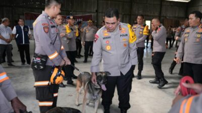 Kapolda Sumut Periksa Logistik dan Kesiapan Tim K9