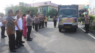 Polres Batu Bara Salurkan Bantuan Kemanusiaan untuk Korban Bencana Alam