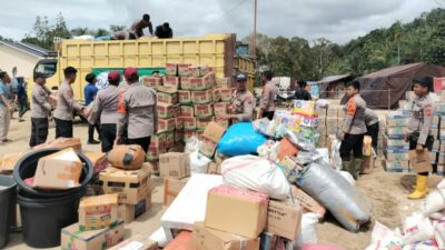 Dukungan Kemanusiaan di Tapsel: Posko Aman Nusa II Distribusikan Bantuan ke Aek Ngadol, Huta Godang dan Garoga