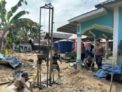 Polda Sumut Bersihkan Masjid, Rumah Warga dan Buka Akses Sumur Bor di Batang Toru