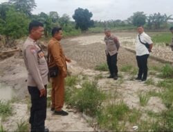 Sigap, Polresta Deli Serdang Cek Lokasi Abrasi dan Longsor Benteng DAS Akibat Banjir
