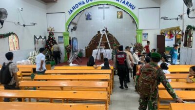 Polda Sumut Perketat Pengamanan Gereja Pastikan Ibadah Natal Berjalan Aman dan Kondusif