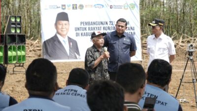 Groundbreaking Hunian Tetap Korban Banjir Batang Toru Dimulai, Pemerintah Gandeng PTPN IV