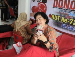 Bidlabfor Polda Sumut Peringati HUT ke-72 dengan Bakti Sosial dan Donor Darah