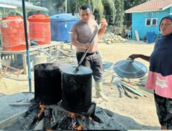 Brimob Polda Sumut Teruskan Dapur Lapangan dan Bersihkan Rumah Warga Batang Toru