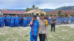 Polres Samosir Gelar Sosialisasi Keselamatan Berlalu Lintas kepada Pelajar SMA/SMK HKBP Pangururan