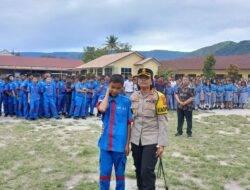 Polres Samosir Gelar Sosialisasi Keselamatan Berlalu Lintas kepada Pelajar SMA/SMK HKBP Pangururan