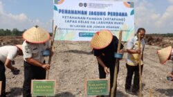 Kanwil Ditjenpas Sumut Tancap Gas Dukung Ketahanan Pangan Nasional, Tanam Jagung Perdana di Lahan Air Joman