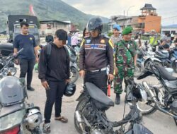 Polres Samosir Tertibkan Knalpot Brong, 33 Kendaraan Diamankan