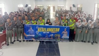Ops Keselamatan Toba 2026 : Sat Lantas Polresta Deli Serdang Penyuluhan kepada Pelajar