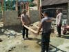 Brimob Polda Sumut Bantu Warga Bangun Rumah Swadaya di Desa Tolang Julu