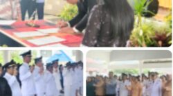 Bupati Toba Lantik 98 Pejabat Administrator, Pejabat Pengawas dan Pejabat Fungsional