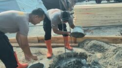 Brimob Batalyon C Kawal Pembangunan Hunian Tetap dan Sementara di Batang Toru