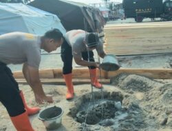 Brimob Batalyon C Kawal Pembangunan Hunian Tetap dan Sementara di Batang Toru