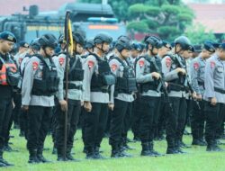 Siaga Hadapi Dinamika Keamanan, Personel Brimob Sumut Ikuti Apel Kesiapsiagaan