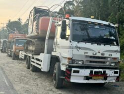 Polda Sumut Amankan 2 Ekskavator Diduga untuk Tambang Emas Ilegal di Madina