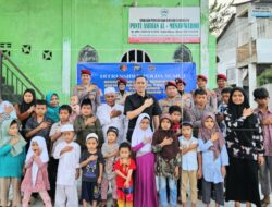 Ditressiber Polda Sumut Berbagi Kebahagiaan dengan Anak Panti di Patumbak