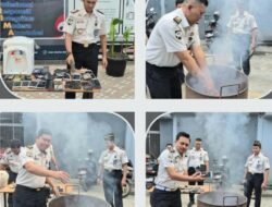 Rutan Labuhan Deli Musnahkan Barang Sitaan Hasil Razia