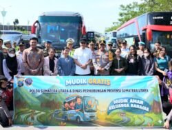 Polda Sumut Berangkatkan 192 Pemudik dalam Program Mudik Gratis Presisi 2026