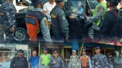 Brimob Sumut Siaga di Simpang Lima dan Pelabuhan Sibolga