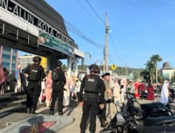Brimob Sumut Amankan Sholat Idul Fitri di Kota Sibolga