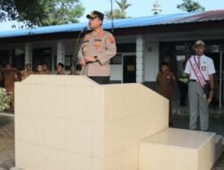 Kapolres Langkat Pimpin Upacara di SMAN 1 Stabat