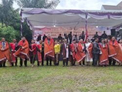 Paskah Oikumene Sonak Malela Meriah, Bupati Samosir dan Bupati Toba Hadir Disambut Tortor