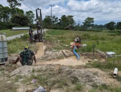 30 Sumur Bor Bantuan Kasad Maruli Dilaunching, TNI Manunggal Air Bor 90 Meter di Parhorasan Pangururan