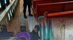 Tim Gegana Brimob Polda Sumut Sterilisasi Gereja di Lubuk Pakam