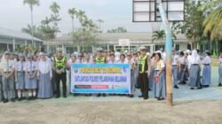 Sat Lantas Polres Pelabuhan Belawan Gelar Police Goes To School di SMA Negeri 9 Medan