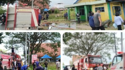 Rumah Ketua Jarnas’98 Toba Kebakaran, 3 Damkar Diturunkan