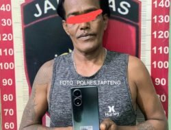 Polres Tapteng Ringkus RH Residivis Pencuri Ponsel