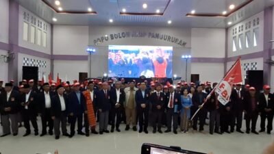 Diawali Ibadah : Pelantikan Akbar PSBI Samosir Dihadiri Effendi Simbolon, Bupati Vandiko Siap Support Program