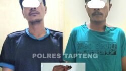 Polres Tapteng Ringkus Dua Pelaku Jambret di Desa Aek Horsik