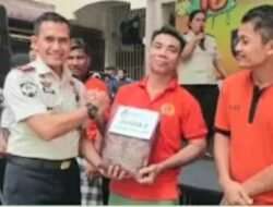 Peringati HBP ke 62 : Rutan Labuhan Deli Beri Hadiah kepada Pegawai dan WBP Berprestasi