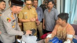 Kapolres Binjai Jenguk Pelajar Korban Begal Pastikan Pendampingan dan Penanganan Maksimal