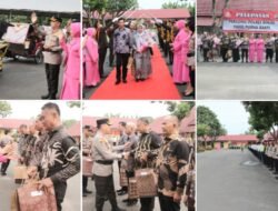 Polres Binjai Lepas Personil Purnabakti dengan Tradisi Kepolisian