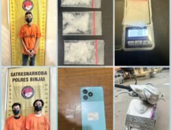 1 Pengedar dan 2 Pengguna Narkoba Diciduk Polres Binjai