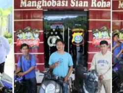 Polres Tapteng Kembalikan 3 Unit Sepeda Motor Hasil Ungkap Kasus Curanmor ke Pemiliknya