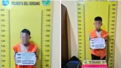 Polresta Deli Serdang Amankan 2 Terduga Pelaku Narkoba