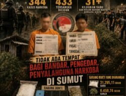 Sepekan Gempur Narkoba Tanpa Henti, Polda Sumut Ungkap 344 Kasus Narkoba, 433 Tersangka Diciduk