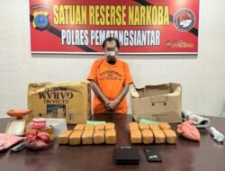 Polres Pematang Siantar Ungkap Peredaran Ganja 7 Kg, Satu Tersangka Ditangkap