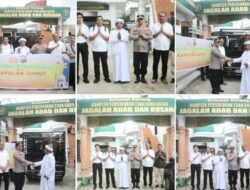 Kapolda Sumut Serahkan Sapi Kurban 600 Kg ke Persulukan Serambi Babussalam 