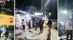 Patroli Dini Hari Brimob Sumut Perkuat Keamanan Kota Medan Sambangi Pos Kamling dan Pelaku UMKM