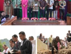 Wabup Toba Hadiri Peletakan Batu Pertama Pembangunan Renovasi Gedung Gereja HKBP Siriaria